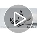 Bard's Black S-Shaped Wall Mountable Display Easel Stand, 3.5" H x 3.75" W x 2.5" D, Pack of 2 image 3