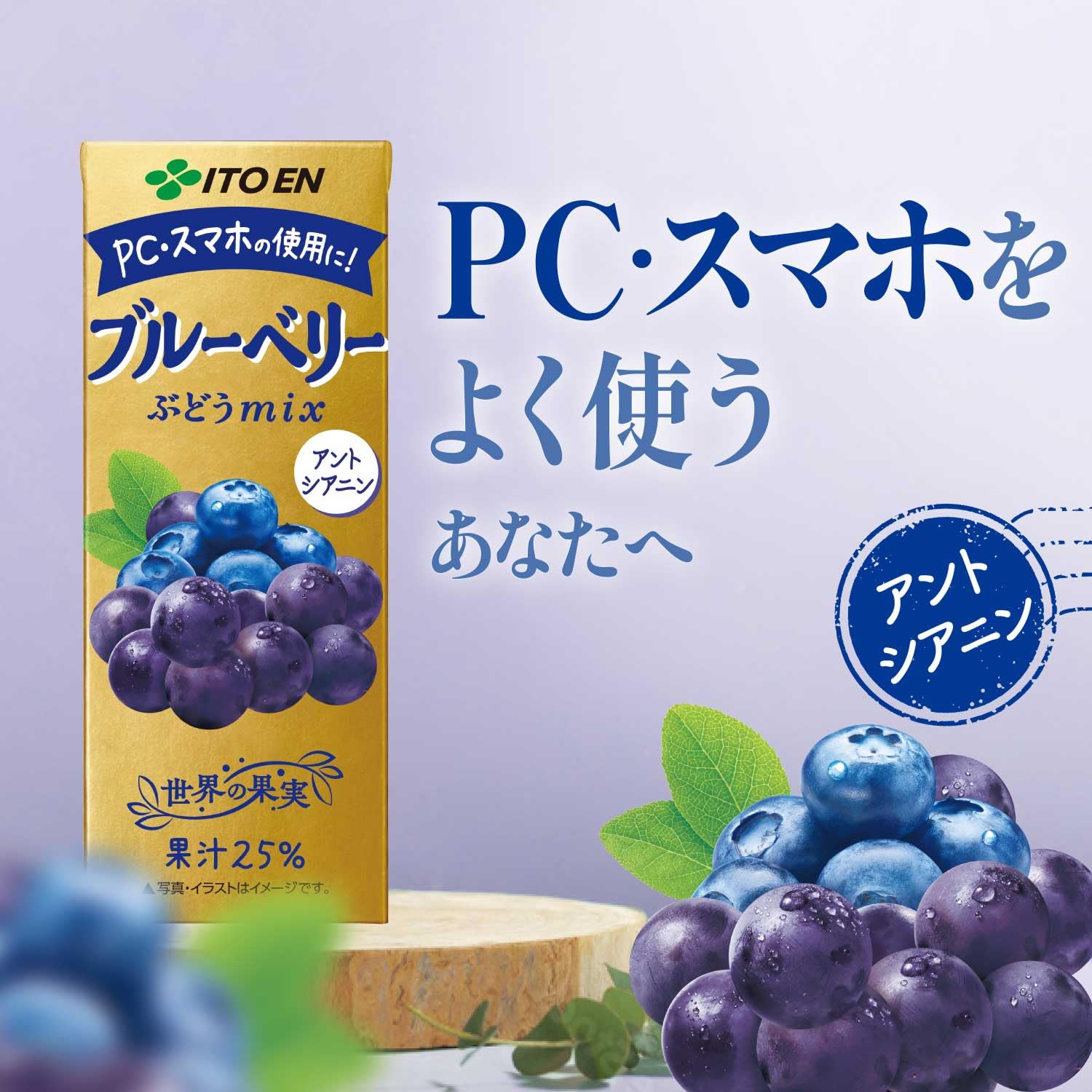 Amazon.co.jp: 伊藤園 ブルーベリーミックス 200ml エコパック (紙