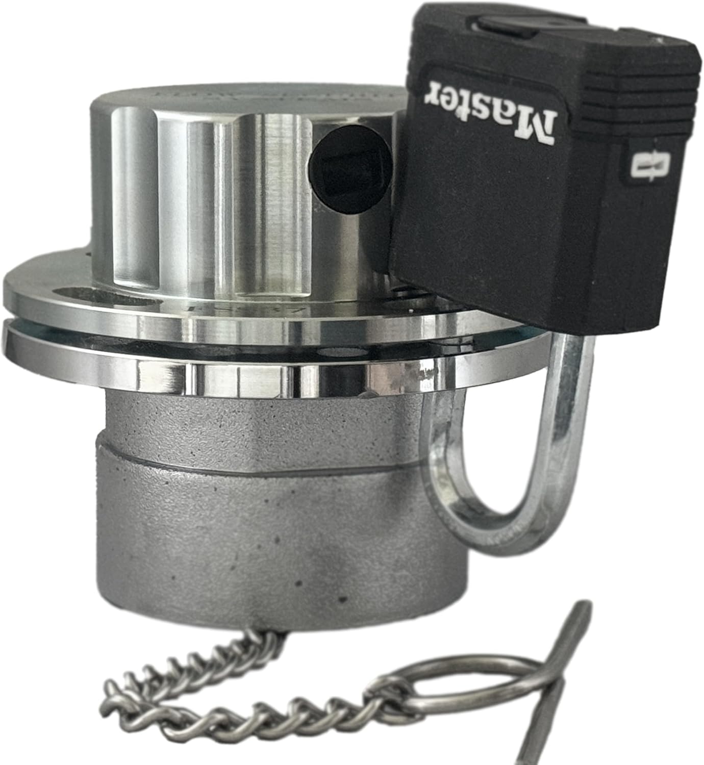 The Flow Security Systems Vented Locking Fuel Tank Cap | Secures Transfer & Above Ground Commercial Fuel Tanks | Prevents Theft & Fuel Vandalism | FSS 377M | Male 2" Std Thead