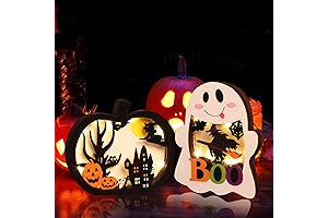 Illuminate Your Halloween Decor with CCINEE's Ghoulishly Delightful Table Decoration Signs