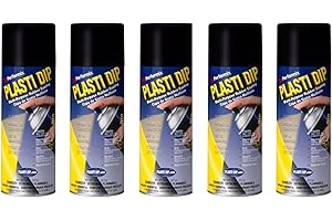 Plasti Dip Multi-Purpose Rubber Coating Spray Black 11oz Aerosol [5 PK]