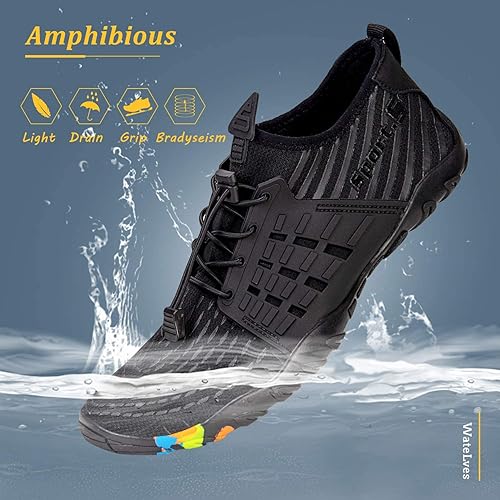 Miniatura 2 de WateLves Zapatos de agua para hombres y mujeres, para natación, playa, piscina, surfear, hacer yoga o aerobics en el agua, calcetines para el agua