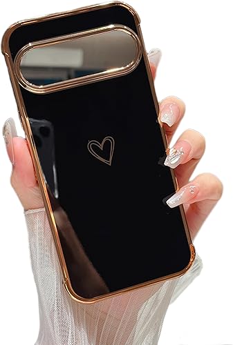 Vista 96 de ZTOFERA Funda diseñada para Samsung Galaxy A13 5G/Galaxy A04S, bonito borde chapado con patrón de corazones de amor con protección para lente