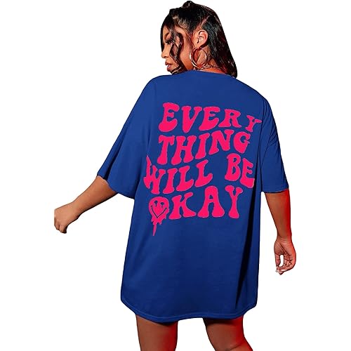 SOLY HUX Plus Size Graphic Tees for Women Oversized Tshirts Vintage T Shirts Casual Trendy Summer Loose Tops