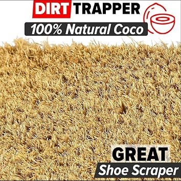 Heavy Duty Natural Coconut COIR Foyer Lobby Reception Entrance Door Mat Matting - Perfect for Indoor & Outdoor - (1mx2m)