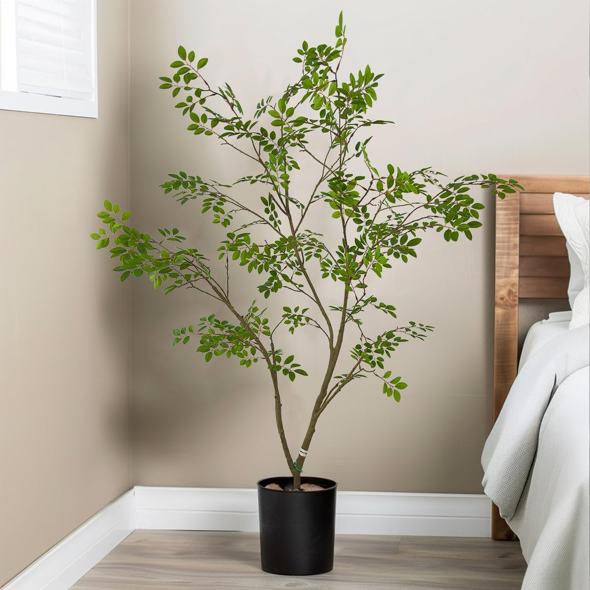 Artificial Elm Tree Faux Elm Tree 6ft Tall Fake Plant in Pot Fake Silk Tree Faux Plants Indoor - Image 7