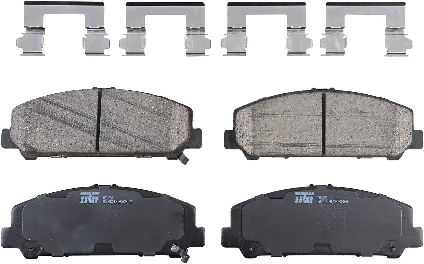 TRW Pro TRC1286 Disc Brake Pad Set For Nissan Titan 2008-2015, Front, And Other Applications