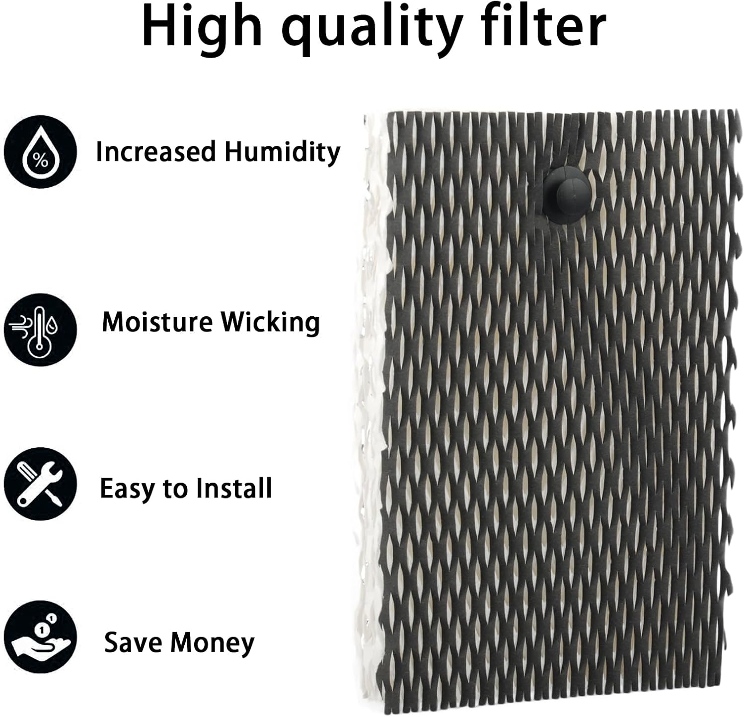 HIFROM 10Pack BWF100 Humidifier Wick Filter,Replacement Humidifier Filter E Compatible with Bionaire BCM630 BCM645 BCM646 BCM655 BCM658 BCM7305 BCM4600 BCM4655 BCM5520 BCM5521 Humidifier