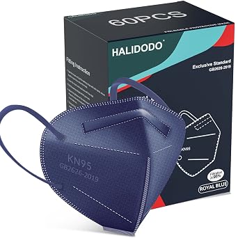 KN95 Face Mask, 5-Ply Breathable Comfortable Safety Mask Royal Blue