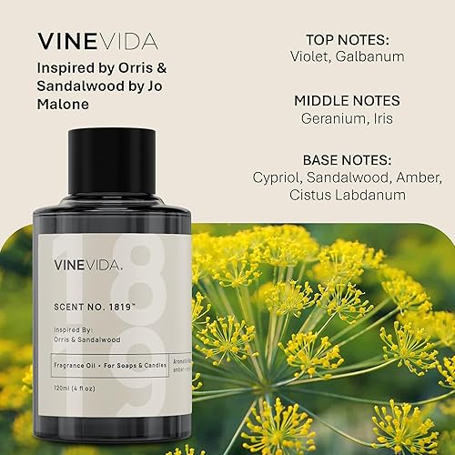 Miniatura 162 de VINEVIDA Aceite aromático n.º 4800 inspirado en un millón de hombres para fabricación de velas y jabón, fabricado en Estados Unidos