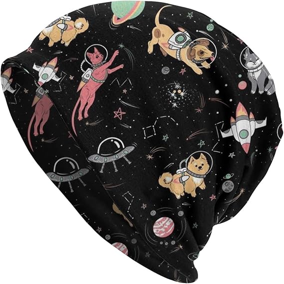 Amazon Co Jp 猫と犬のニット帽子ファッションスカルビーニー男性と女性のためのずんぐりしたギフト ファッション