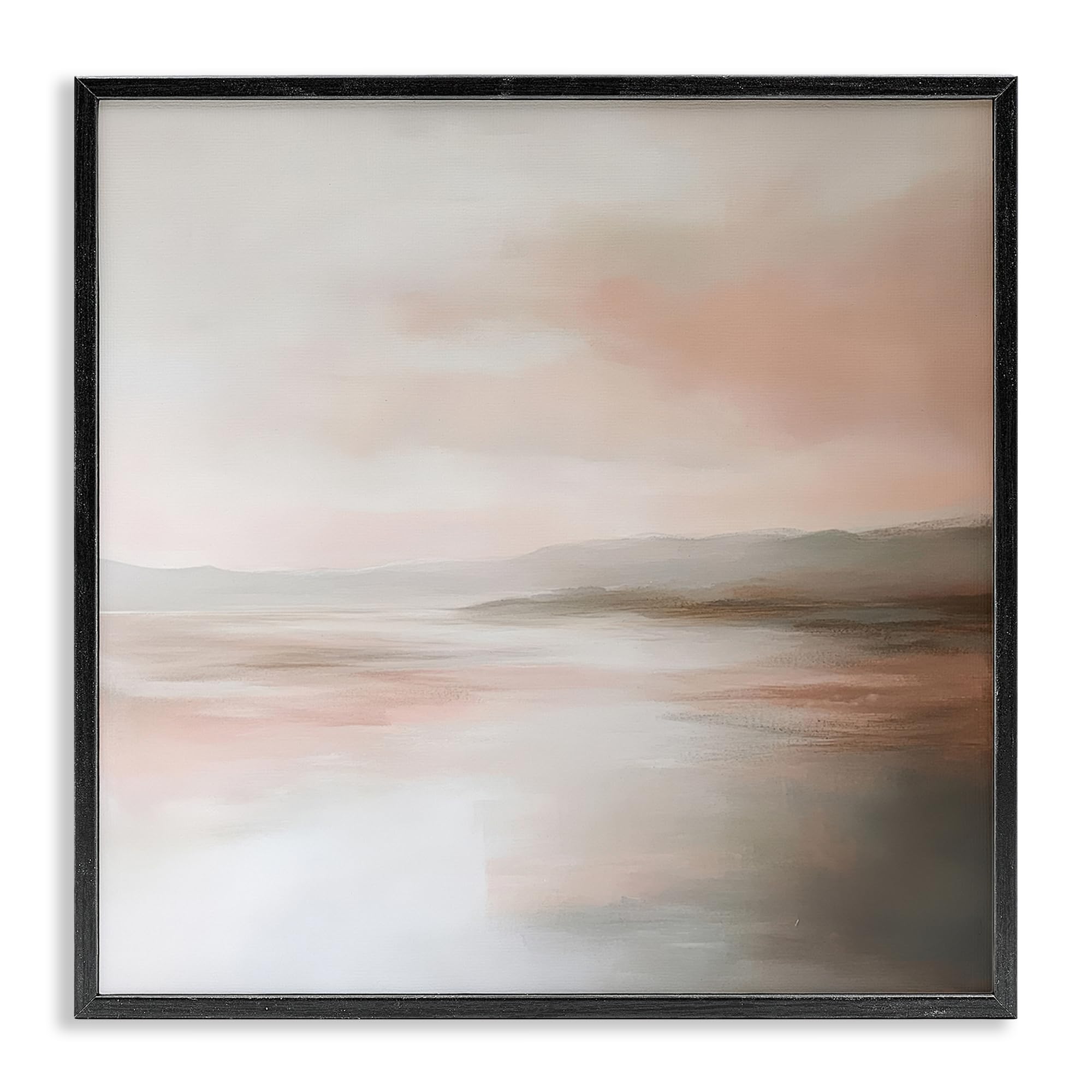 Paysage abstrait gris de Stupell Industries, impression Giclée d'art encadrée
