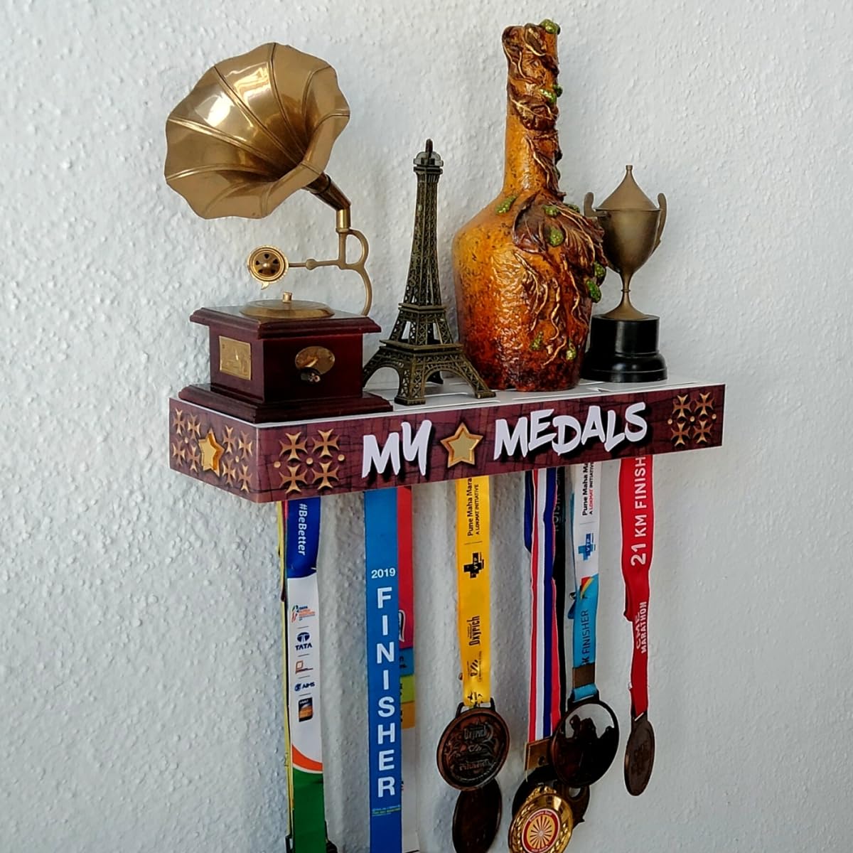 See full amazon price history chart for Medal SPACE My Medals - 2 in 1 - Wall Medal Hanger & Trophy Shelf, Hold up to 50+ Medals & 3-5 Trophys Holder Shelf Capacity Medal SPACE My Medals - 2 in 1 - Wall Medal Hanger & Trophy Shelf, Hold up to 50+ Medals & 3-5 Trophys Holder Shelf Capacity (B0D3F5TBR2) Amazon Price History, Amazon Price Tracker