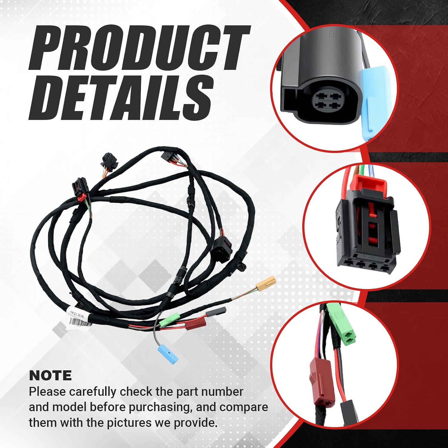 Left Rear Trunk Lid Wiring Harness Compatible with VW with Passat CC 2010-2017 Replace for 3C8971182J