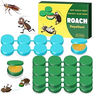 32 Pack Cockroach Gel Bait, Effective Cockroach Repellent and Gel for Quick Elimination of Indoor Roach Nests, Get Rid of Roaches Permanently Indoor Outdoor, Long-Lasting