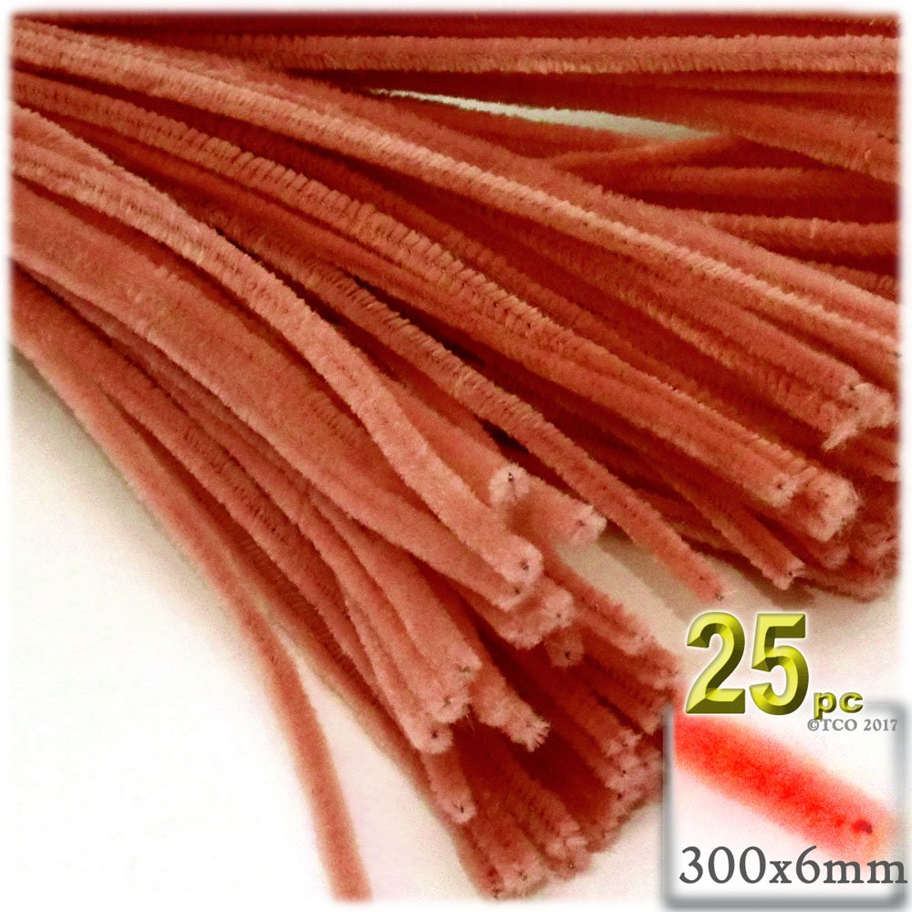 The Crafts Outlet Chenille Stems, Pipe Cleaner, 12-inch (30-cm), 25-pc, Olive Green