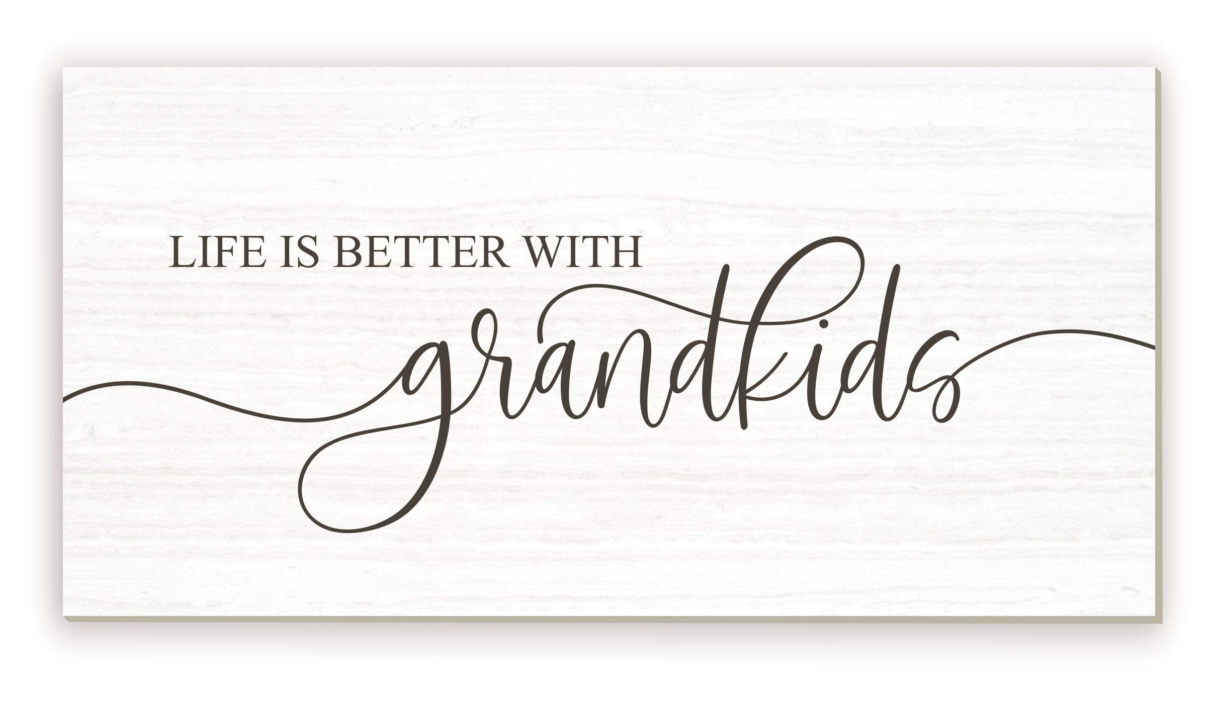 Photo 1 of ***CHIPPED***Life Is Better With Grandkids Rustic Wood Farmhouse Wall Sign 9x18 (Unframed)