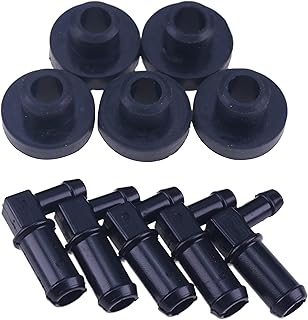 JEENDA 5pcs Fuel Tank Stem 532139277 539110432 & Bushing Kit 532003645 3645J 532124952 Compatible with Husqvarna Craftsman AYP Poulan Poulan Pro Roper and Weed Eater