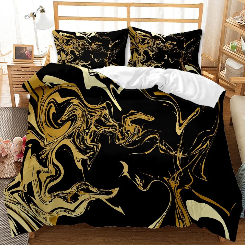 QBIDCSX Bedding Sets Single Abstract Bedding Sets Single Koala Duvet Cover 200x200cm with Zipper Closure, Hypoallergenic Quilt Cover with 2 Pillowcase for Boys Kids Girls