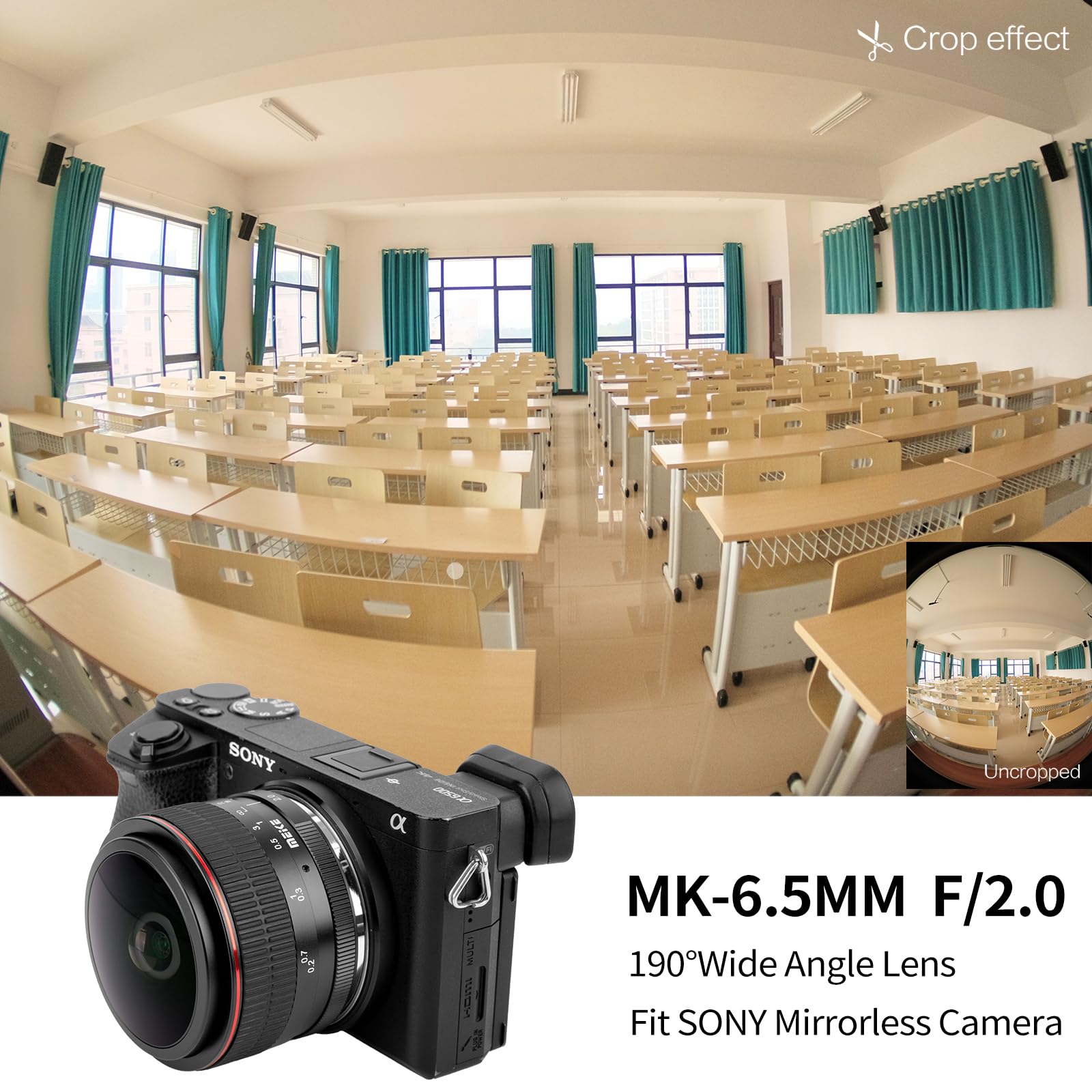 Amazon.com : Meike 6.5mm f2.0 Ultra Wide Fisheye Lens Circular