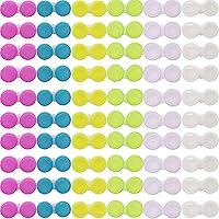 RONYOUNG 60 Pack Contact Lens Cases, L/R Marked Holders in 6 Colors, Leak-Proof Screw Top for Travel & Daily Use