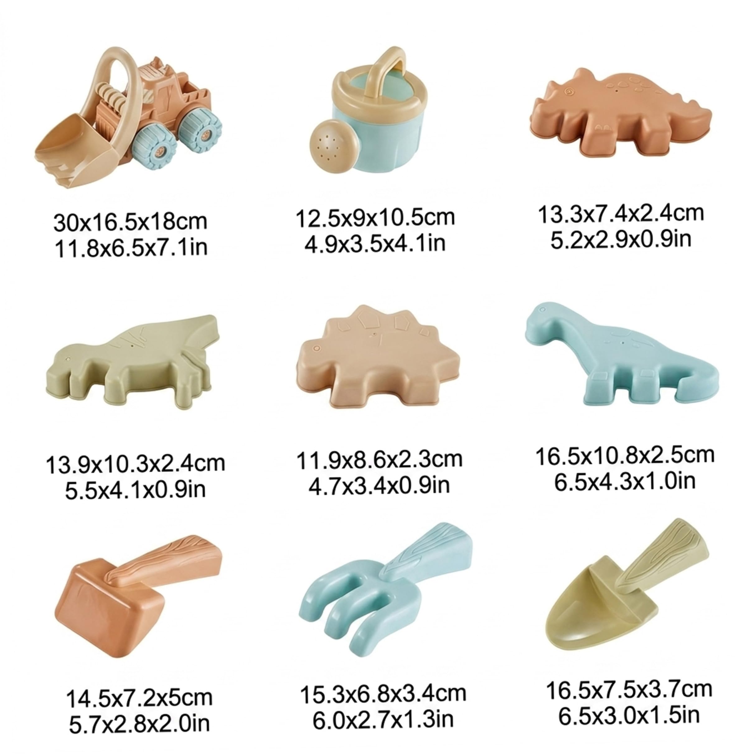 Ensemble de Jouets de Plage, Jouets Plage 10 pièces pour Les Tout-Petits, Outil Sable avec Camion à Benne basculante et moules, Kit Construction château Sable Voyage