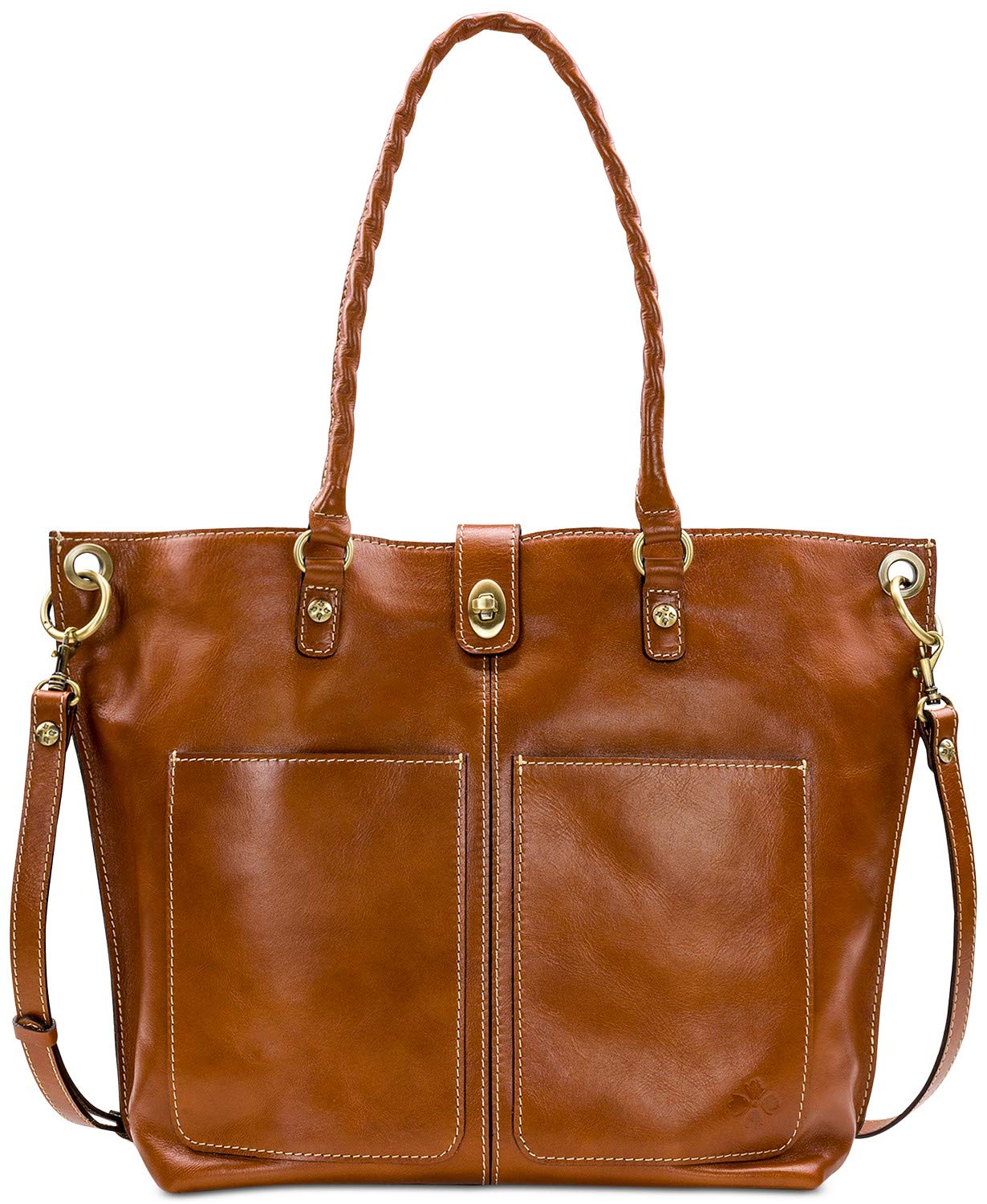 Patricia Nash Heritage Marseille Leather Tote Brown Size L