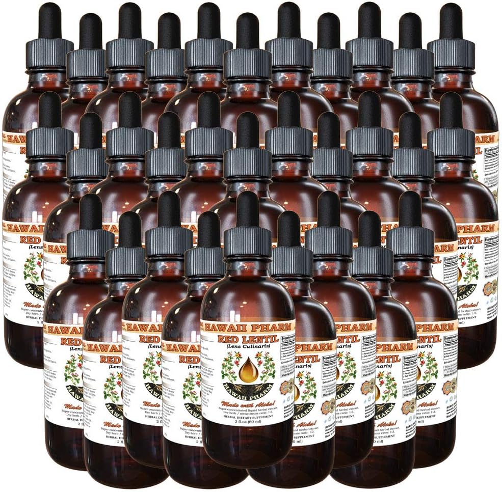Red Lentil (Lens Culinaris) Tincture Dried Seed Liquid Extract, Red Lentil, Herbal Supplement 20x4 oz