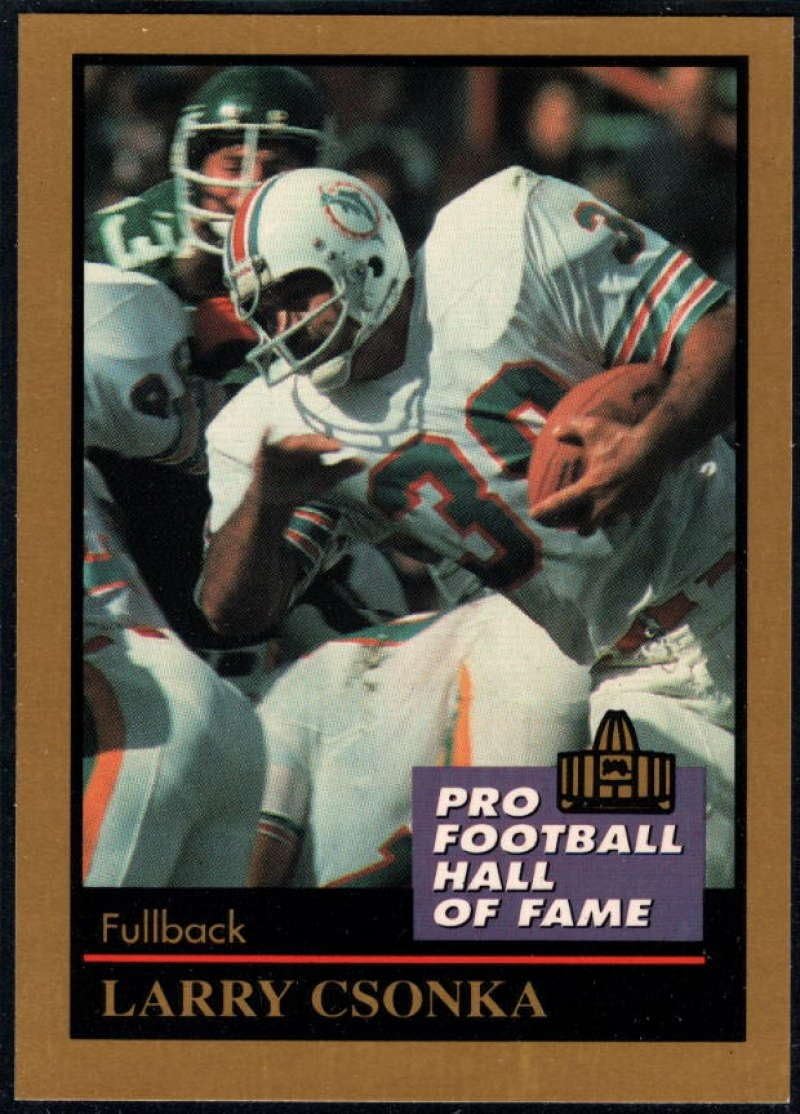 Football NFL 1991 ENOR Pro Football HOF #31 Larry Csonka NM-MT Dolphins