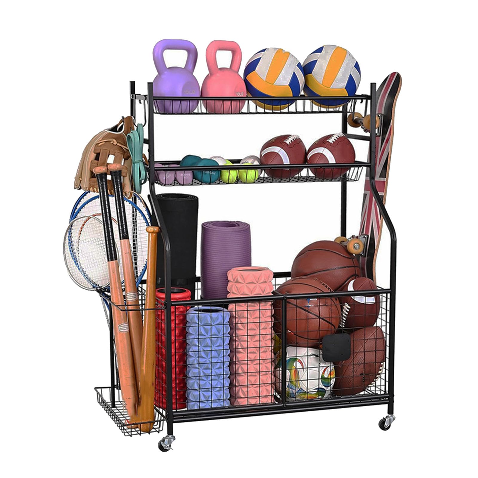 Rangement tapis de yoga pour un coin fitness ordonné et épuré