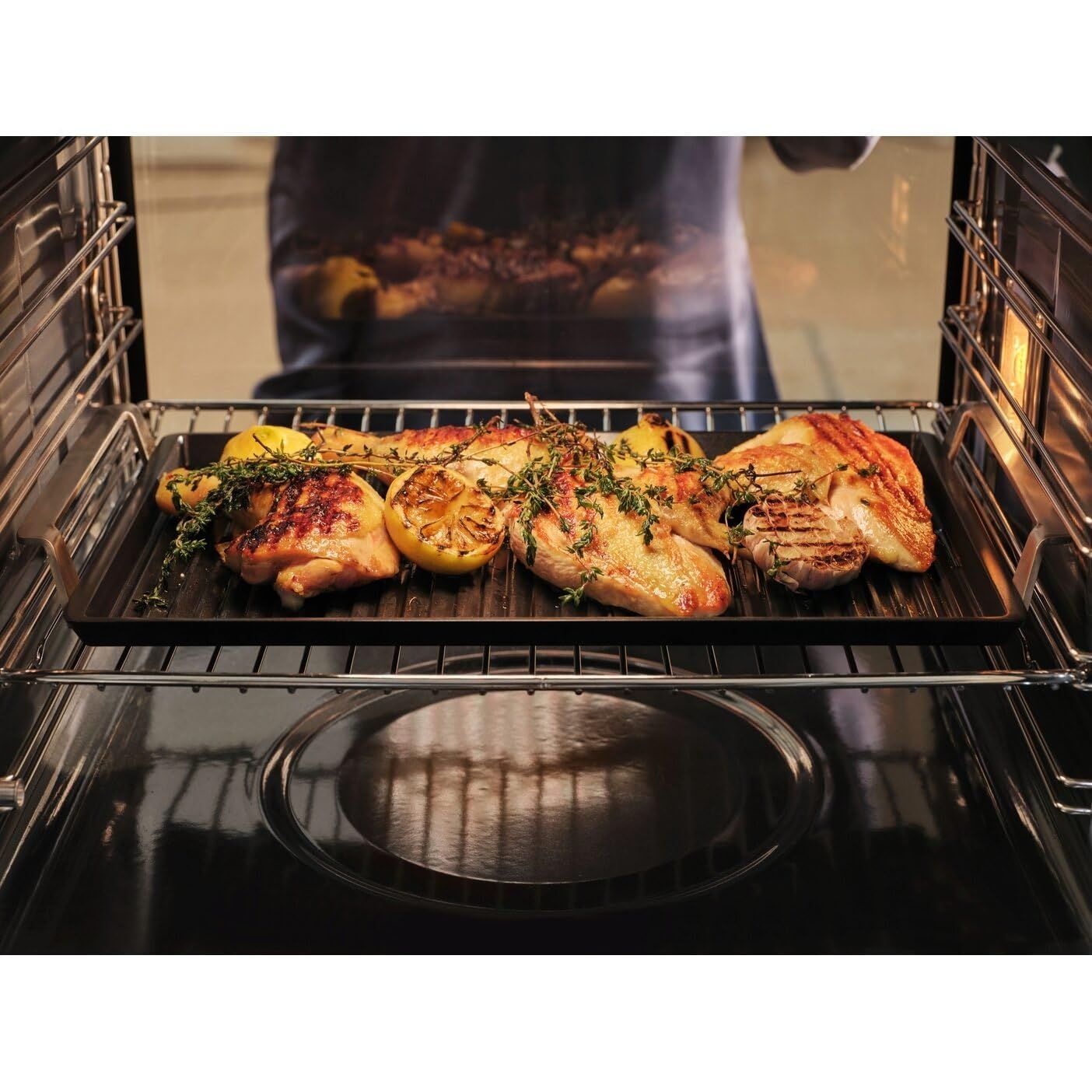 Electrolux Plancha Grill 2.0 Easy2Clean Keramik-Antihaftbeschichtung Hitzeverteilung Backofen Herd E9HHPG11