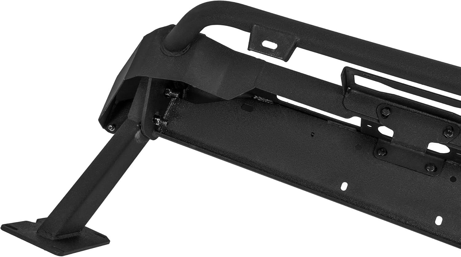 ALMULOO Front Bumper Guard Bull Bar Compatible with 2018-2024 Subaru Crosstrek Black Powder Coated Steel Heavy Duty Front Bumper