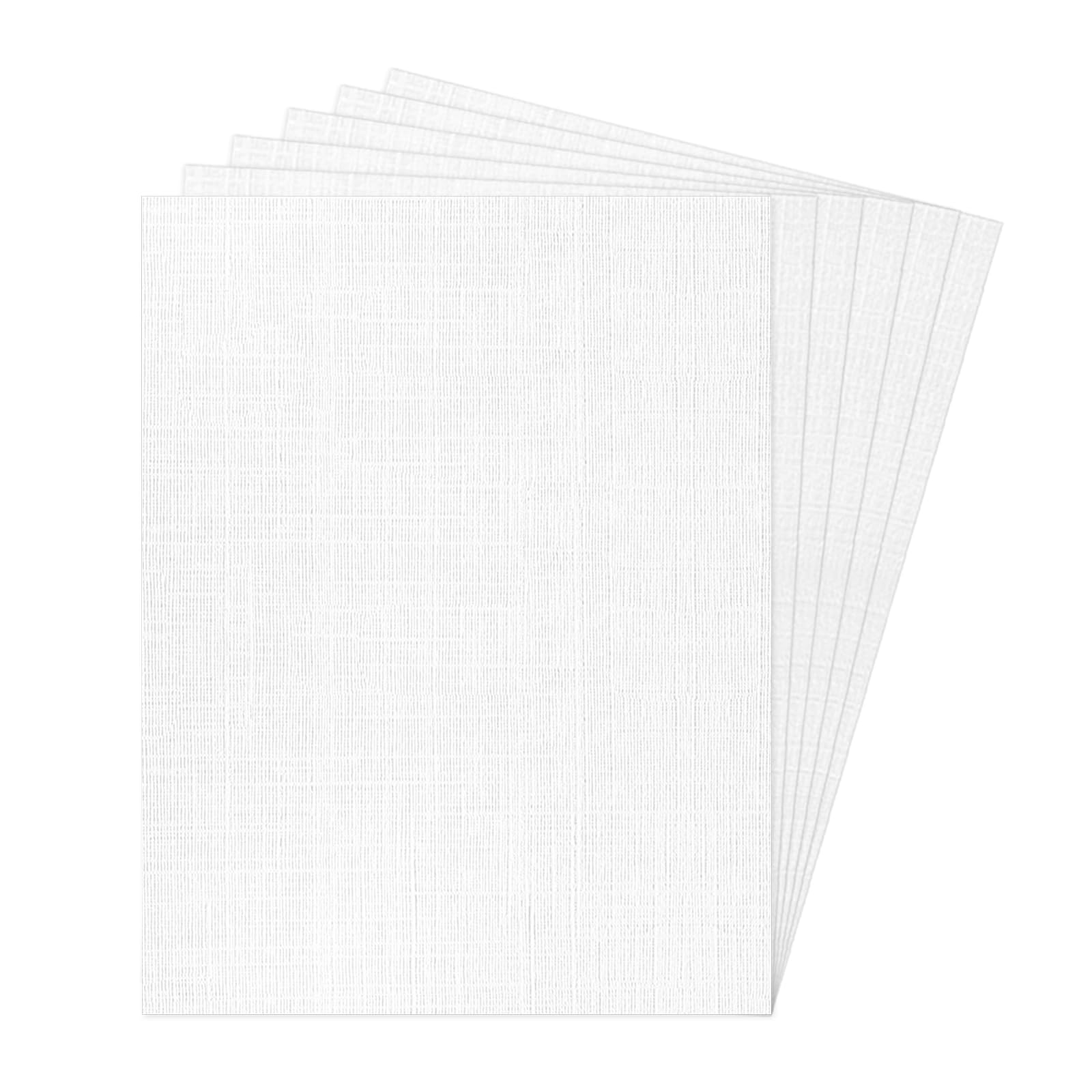 Cut overall/White　papier Amazon.com : 8.5x11 Linen Cardstock Textured Paper White 100lb