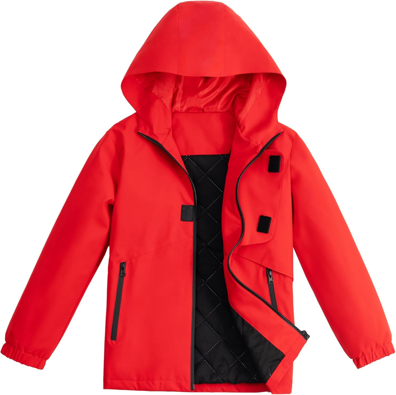 CAMLAKEE Kids Rain Jacket Boys Raincoat Top Coat Girls Rain Wear