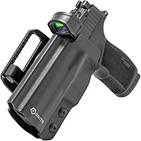 Vista 8 de GRITR OWB Kydex Sig Sauer P365-XMACRO Open Carry Pistol Holster for Men & Women w/Optic Cut, Open Bottom, Adjustable Belt Loops, Fits Safariland