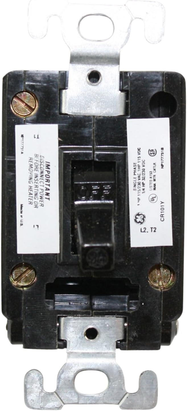 Ge Cr101Y Manual Motor Switch Starter, Nema 16A 230Vdc 1P