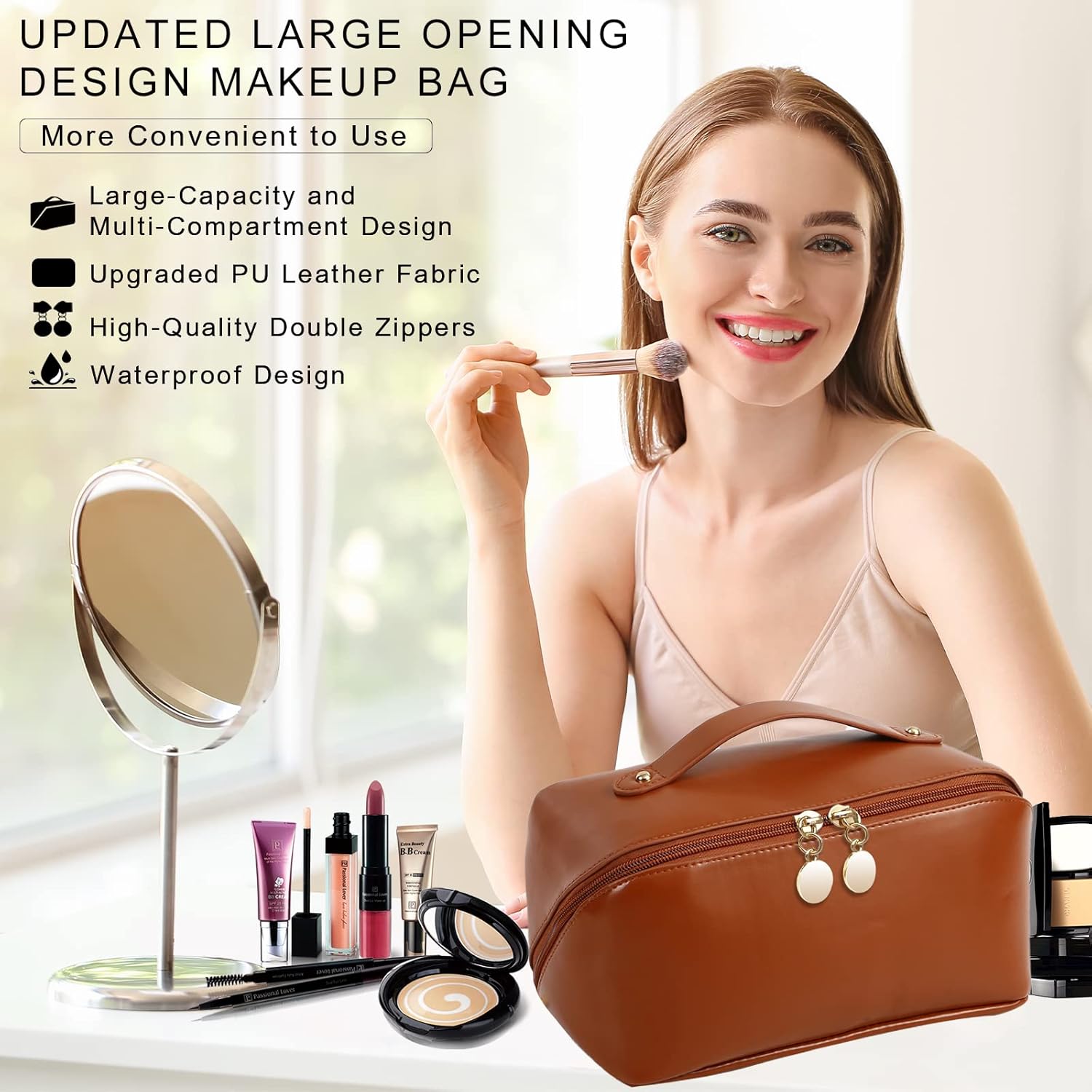 المميز - شنطة مستحضرات تجميل للسفر للنساء من توبول، شنطة مستحض... - view 1