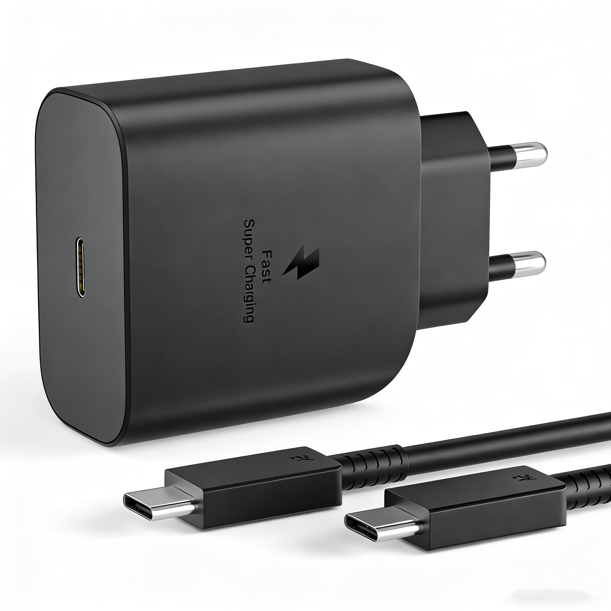 45W Ladegerät USB C Schnellladegerät mit Ladekabel kompatibel mit Samsung S23 S22 S21 Ultra/S22 Plus/Tab S8/Tab S8，Ultra/Tab S8 Plus/Tab S7/Tab S7 FE/Tab S24,S24+ S24 Ultra Netzteil