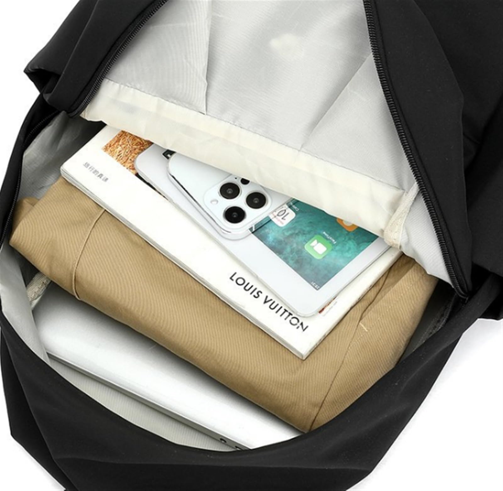 Torba Laptopa Plecak Na Laptopa 16,9 Cala Do Pracy, Uczelnię, W Podróż, Lekkie, Wodoodporne Plecaki Co Dzień Sac Ordinateur Portable(Black)