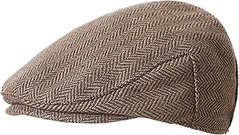 Boy-Kids Vintage Newsboy-Caps Tweed-Herringbone Pageboy-Beret-Caps 20s Flat-Gatsby Cabbie-Hat 4-9Y