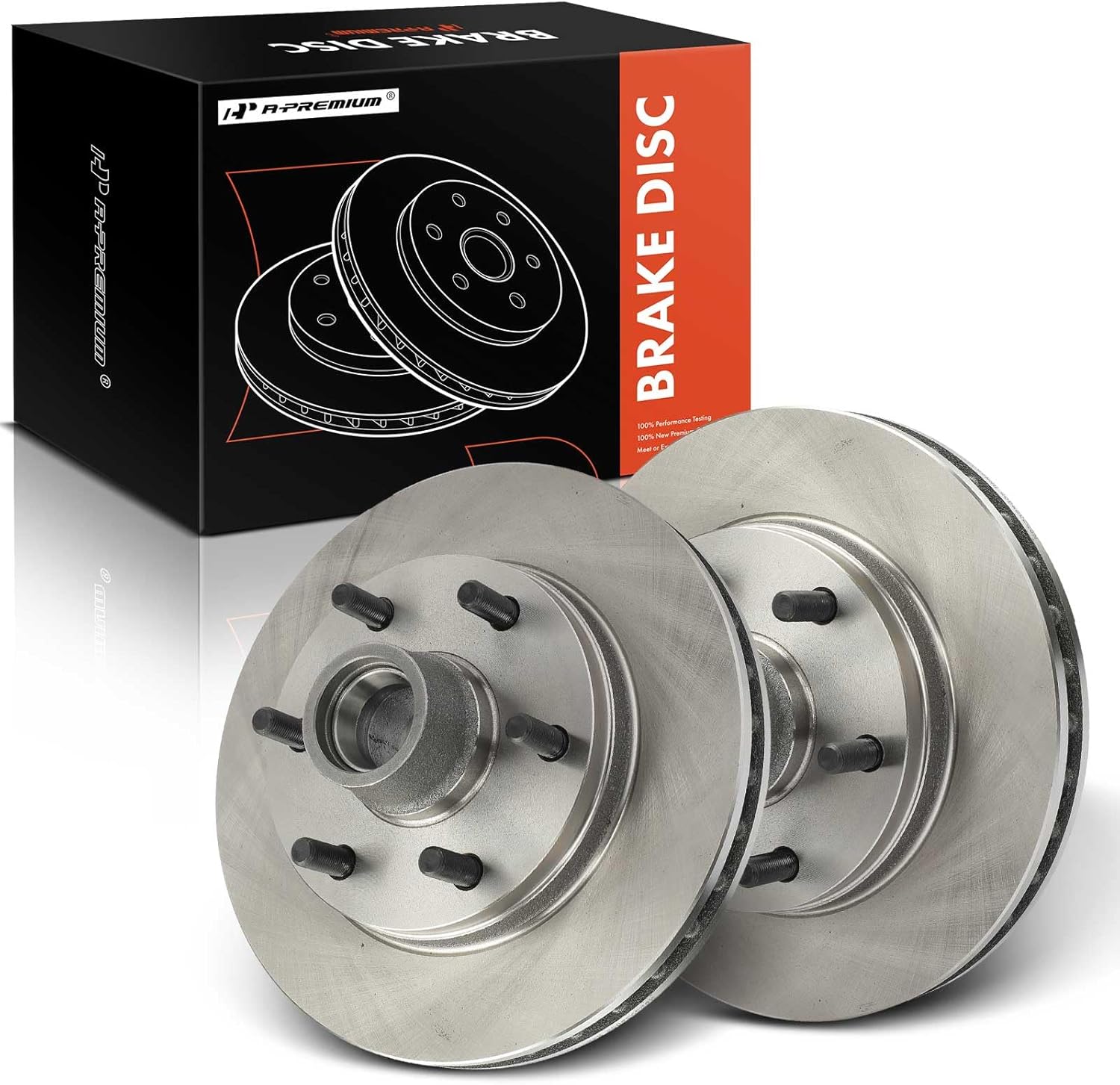 A-Premium 11.60 inch (294.7mm) Front Vented Disc Brake Rotors Compatible with Select Chevrolet and GMC Models - Express 2500 2001-2002/1996-2000, Savana 2500 2001-2002/1996-2000, C2500, 2-PC Set