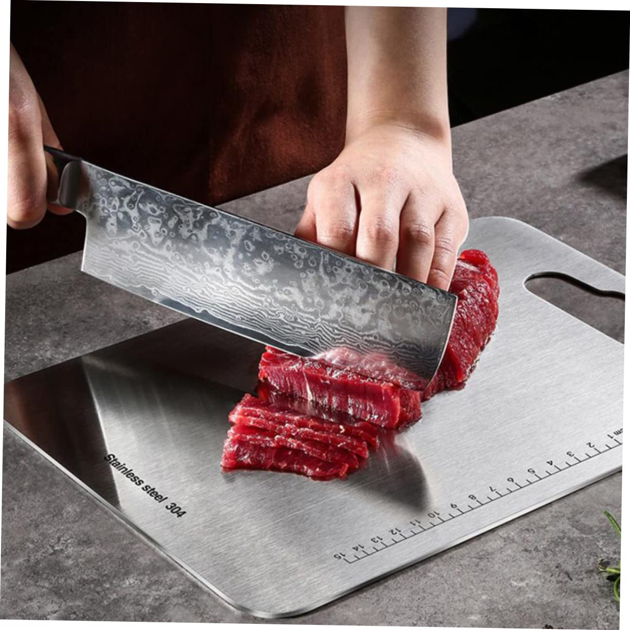 Rettangolare Tagliere All'usura in Resistente Acciaio Inox 304