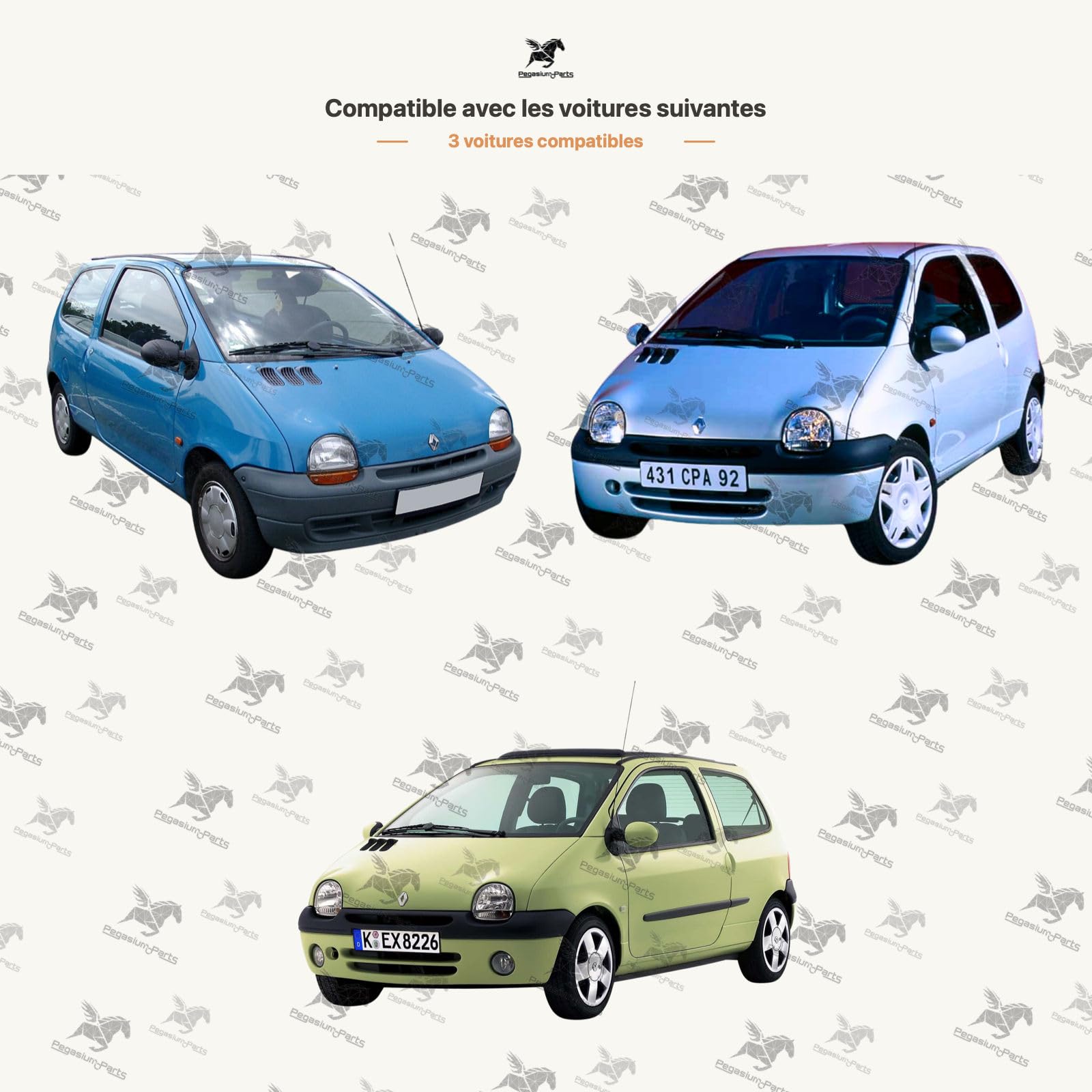 Pegasium LÈVE-VITRE AVANT GAUCHE AVEC MOTEUR pour [RENAULT] TWINGO I (01/1996 → 05/2007)