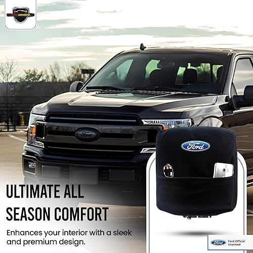 Miniatura 7 de Funda Premium para Reposabrazos de Consola para Asiento Individual Ford F-150 2015-2021  Protector de Tapa de Consola Suave y Lavable a Máquina