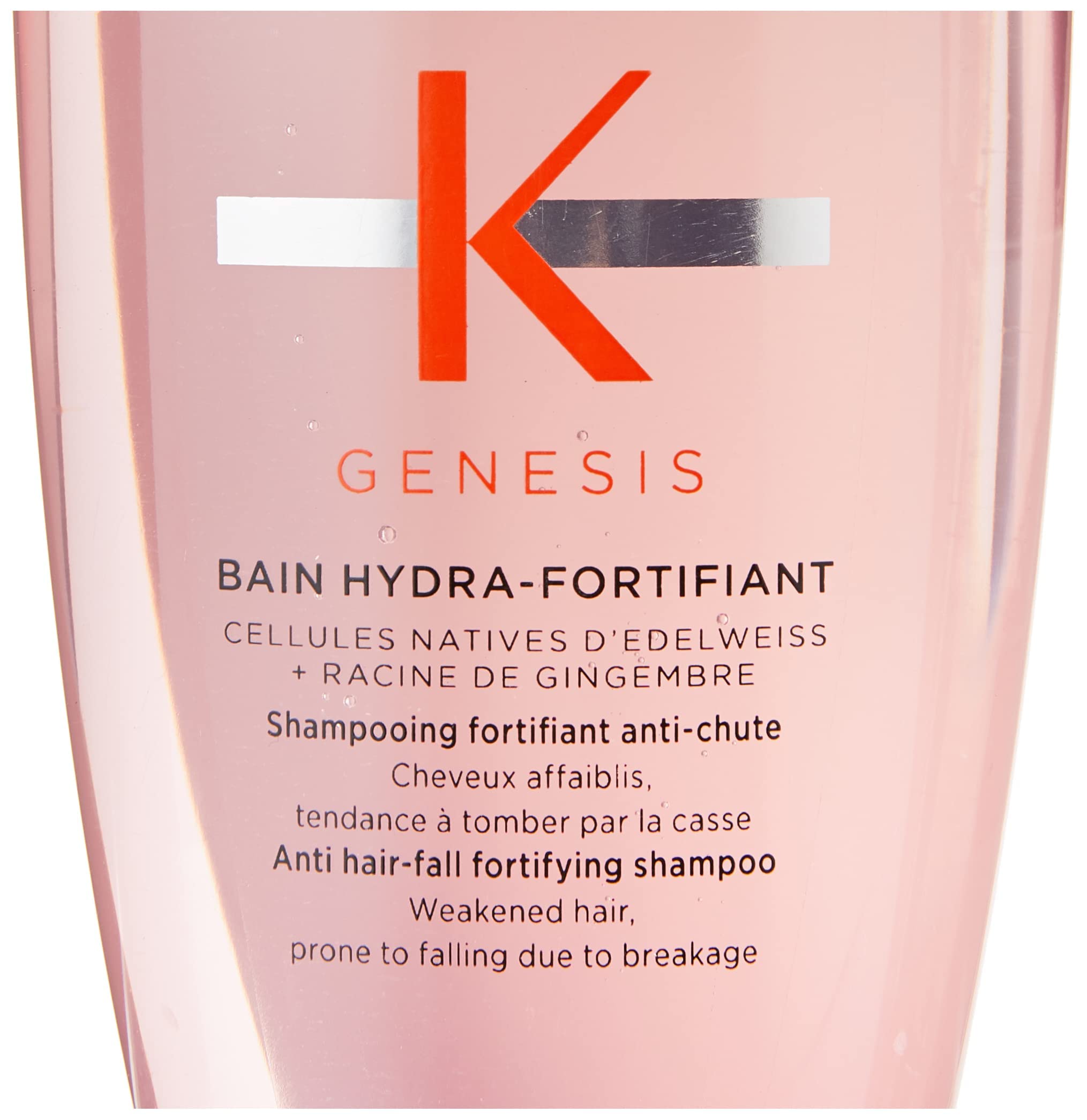 Kérastase | Stärkende Haarkur für feines und brüchiges Haar, 90 ml & Kérastase | Shampoo für feines Haar, Nährendes und kräftigendes Haarbad gegen Haarverlust, Bain Hydra-Fortifiant, Genesis, 250 ml