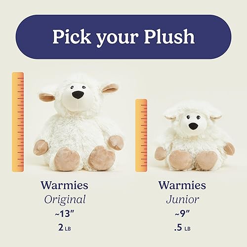 Miniatura 7 de warmies Animales de peluche junior aptos para microondas y pesados, ovejas, peluche térmico para calidez y comodidad, lindos juguetes de felpa suave