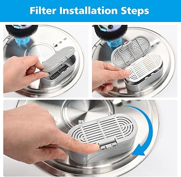 Cat Water Fountain Filter Replacement for Stainless Steel Pet Fountain