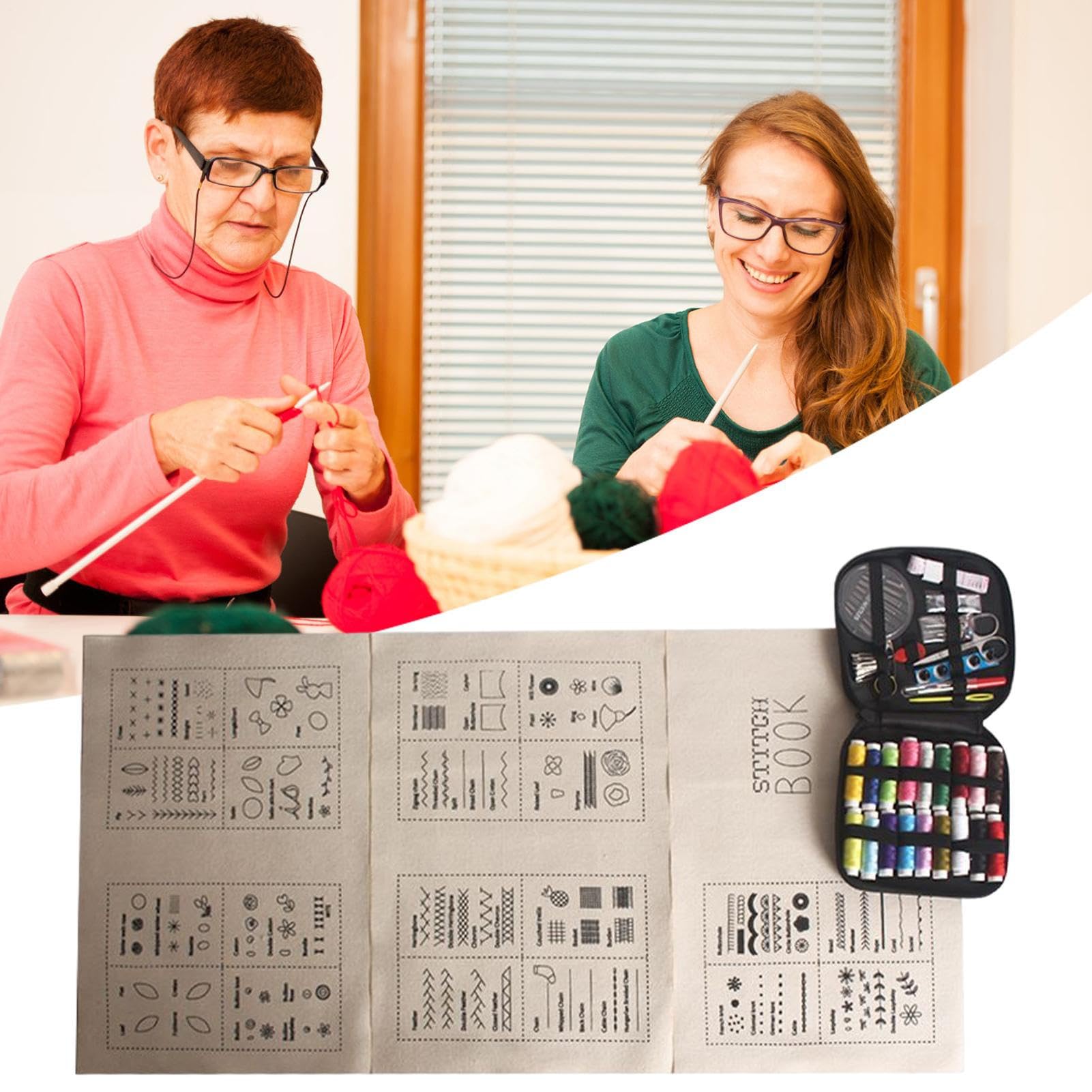 Ricamo – Manuale Principiante – – Modelli pratici, punti manuali | Tecniche di ricamo illustrate passo dopo passo per la riparazione di vestiti, decorazioni per la casa, hobby creativi