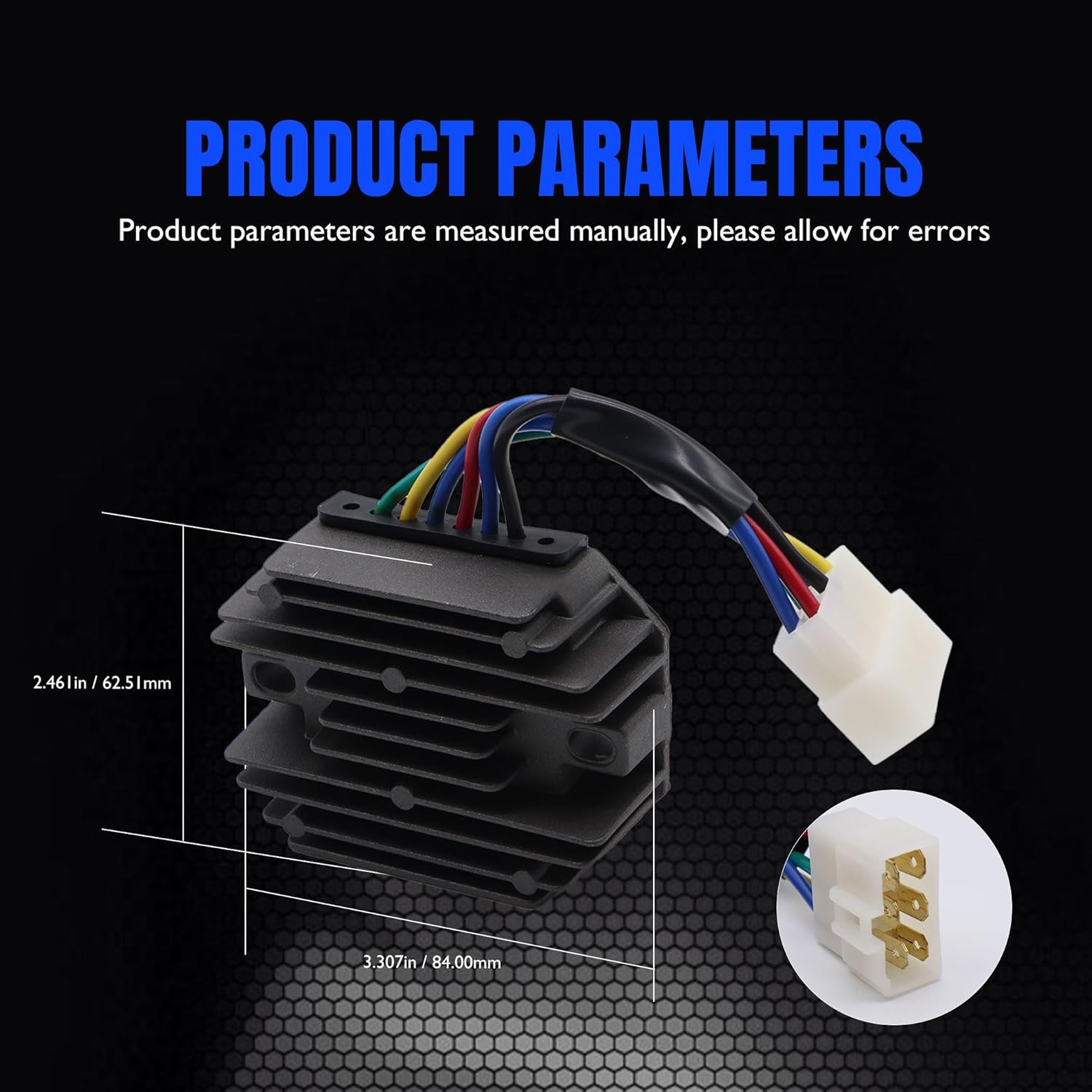 HiSport 15351-64600 Voltage Regulator Rectifier Compatible with Kubota: B1550D, B1550E, B1550HSTD, B1550HSTE;John Deere: 650, 750;Yanmar: 1510, 1601, 1610, 1702, 1720, 1802, 1810, 1820, YM2310, YM2402