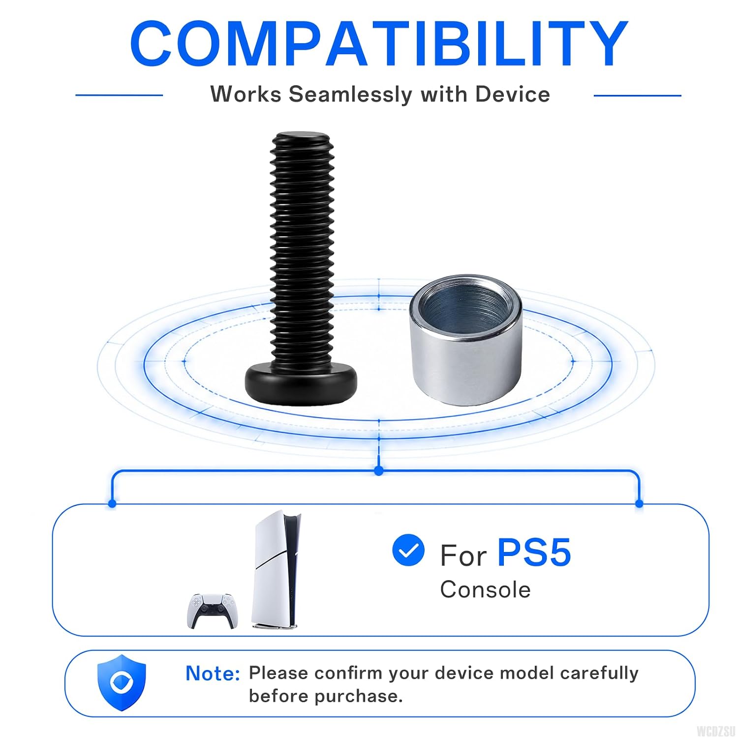 SSD Screw and Ring Replacement for PS5 Console Metal Repair Part image 2